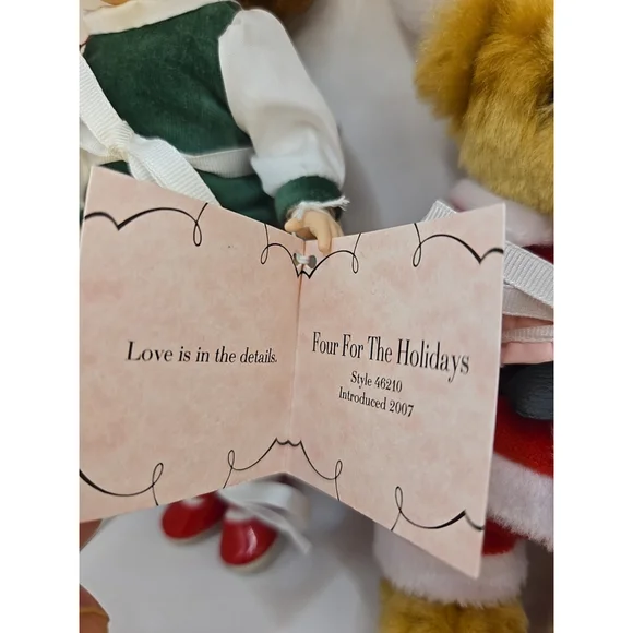 RARE NIB 2007 Madame Alexander FOUR FOR THE HOLIDAYS SET NRFB Org Box w/Tags - Picture 3 of 11